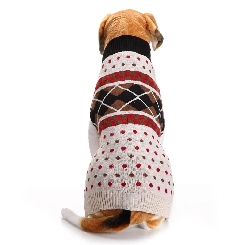 

Big Dog Sweater British College Style Winter Warm Pet Clothes for Small Large Dog Chihuahua Golden Retriever Suit Dogs Pets