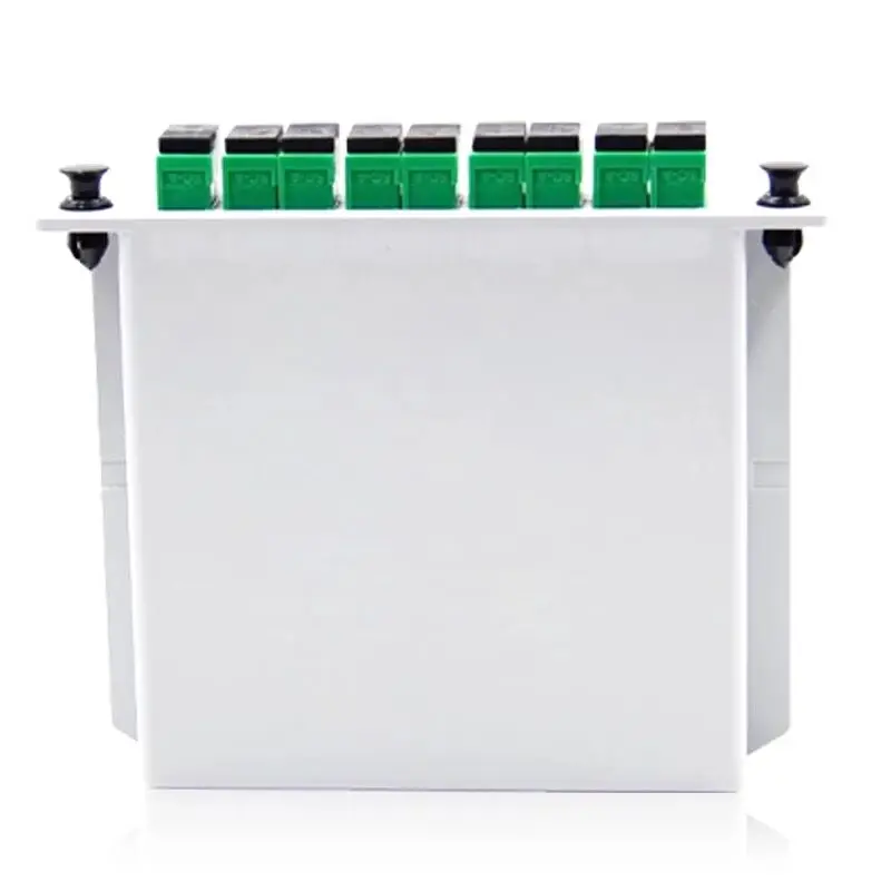 SC/APC Mini PLC 1X8 волоконно оптический распределитель 1x8 FTTH однорежимный Бесплатная