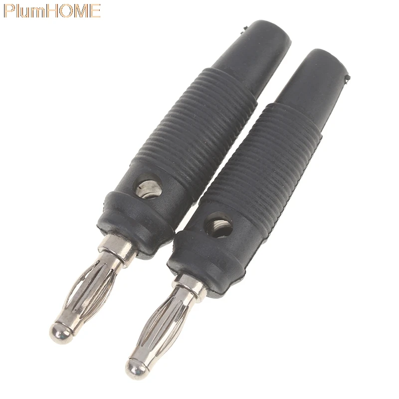 

2Pcs Red And Black 4mm Solderless Soft Rubber Non-slip Soft Rubber Banana Head