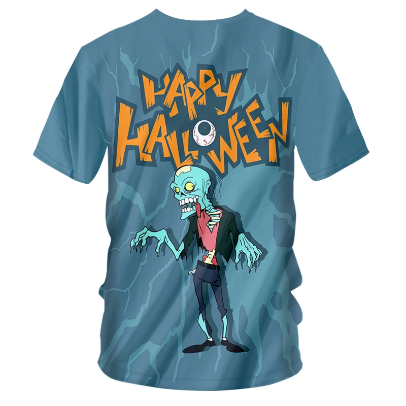 CJLM Мода Хэллоуин новый человек зомби летняя уличная футболка одежда Лидер продаж