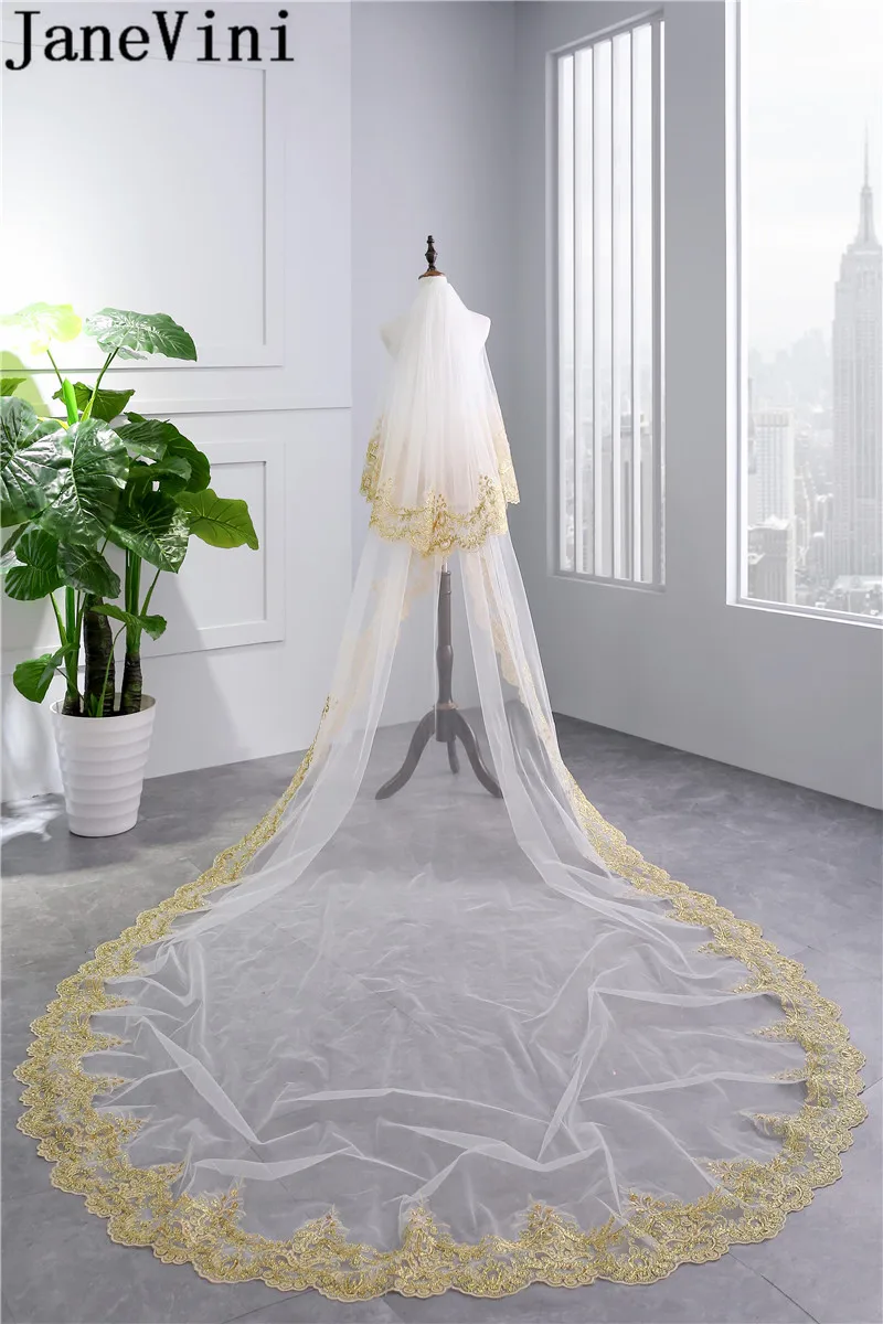 Длинная свадебная фата с гребнем и блестками 3 5 м | Свадьбы торжества