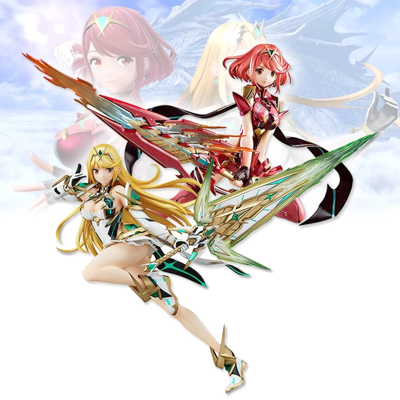 

28cm Anime Game Xenoblade 2 Homura Hikari Girl High Quality PVC Action Figures Collectible Model Toys Gifts