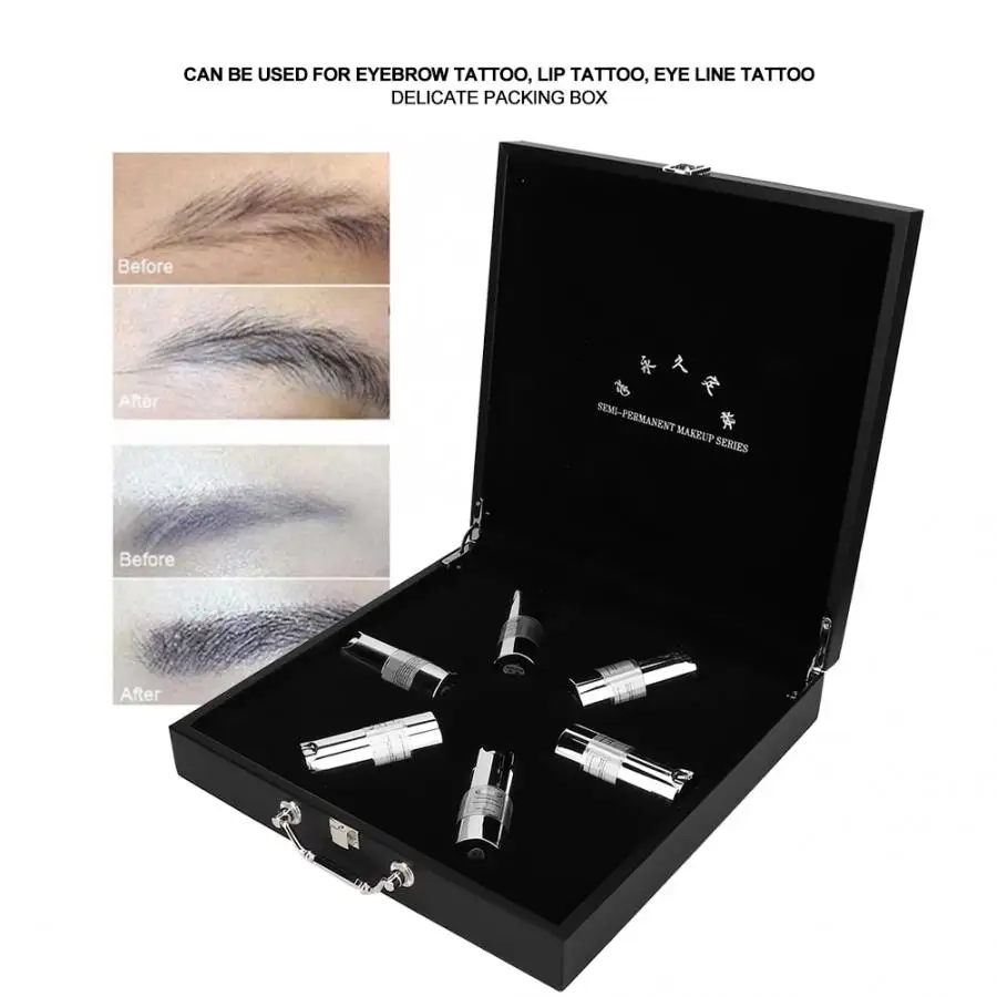 90 мл Перманентный макияж пигменты тату чернила набор для бровей губ