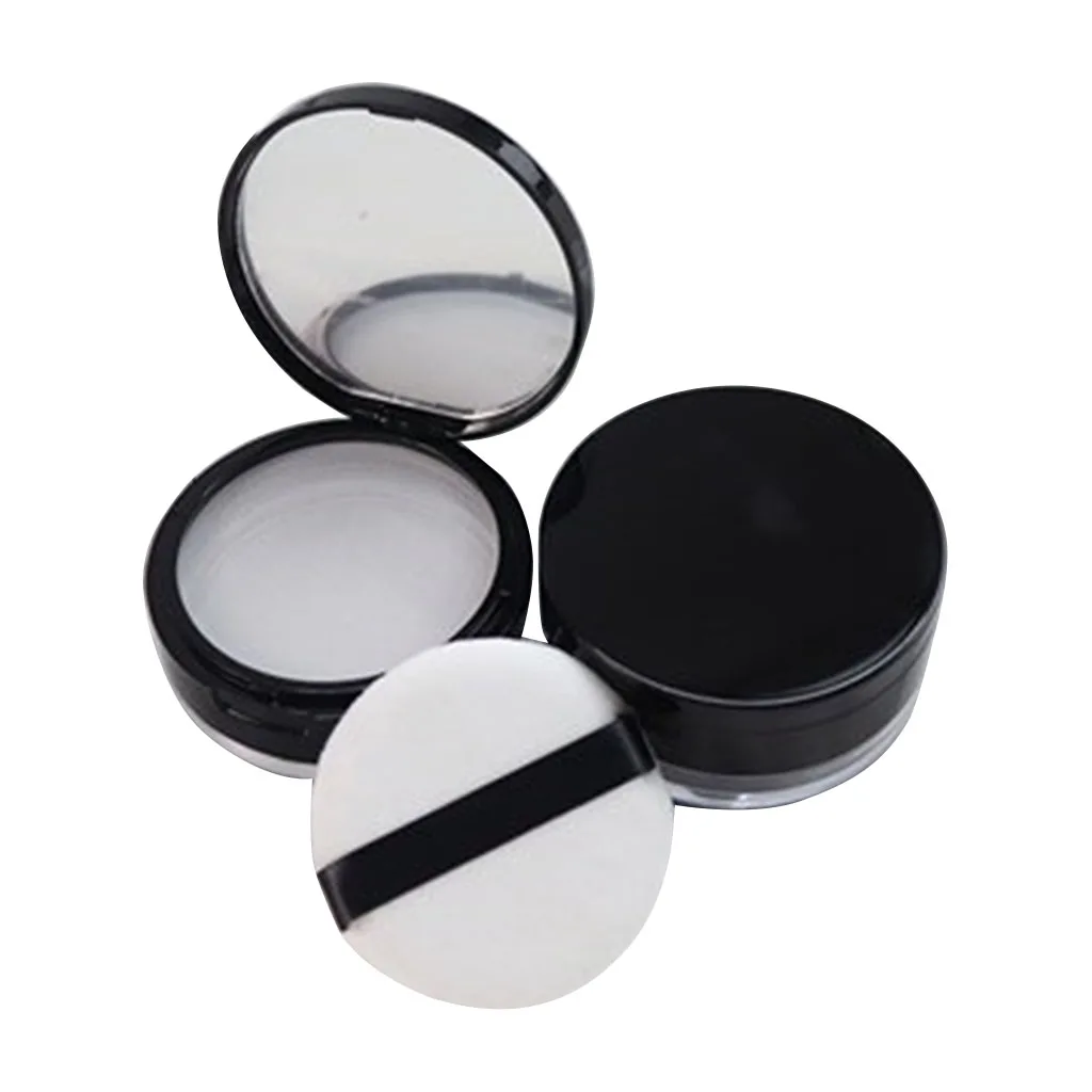 

Empty Refillable Portable DIY Make Up Loose Powder Container Case with Sponge