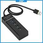 Высокоскоростной разветвитель JTKE, 4 порта USB 3,0, для настольных ПК и ноутбуков