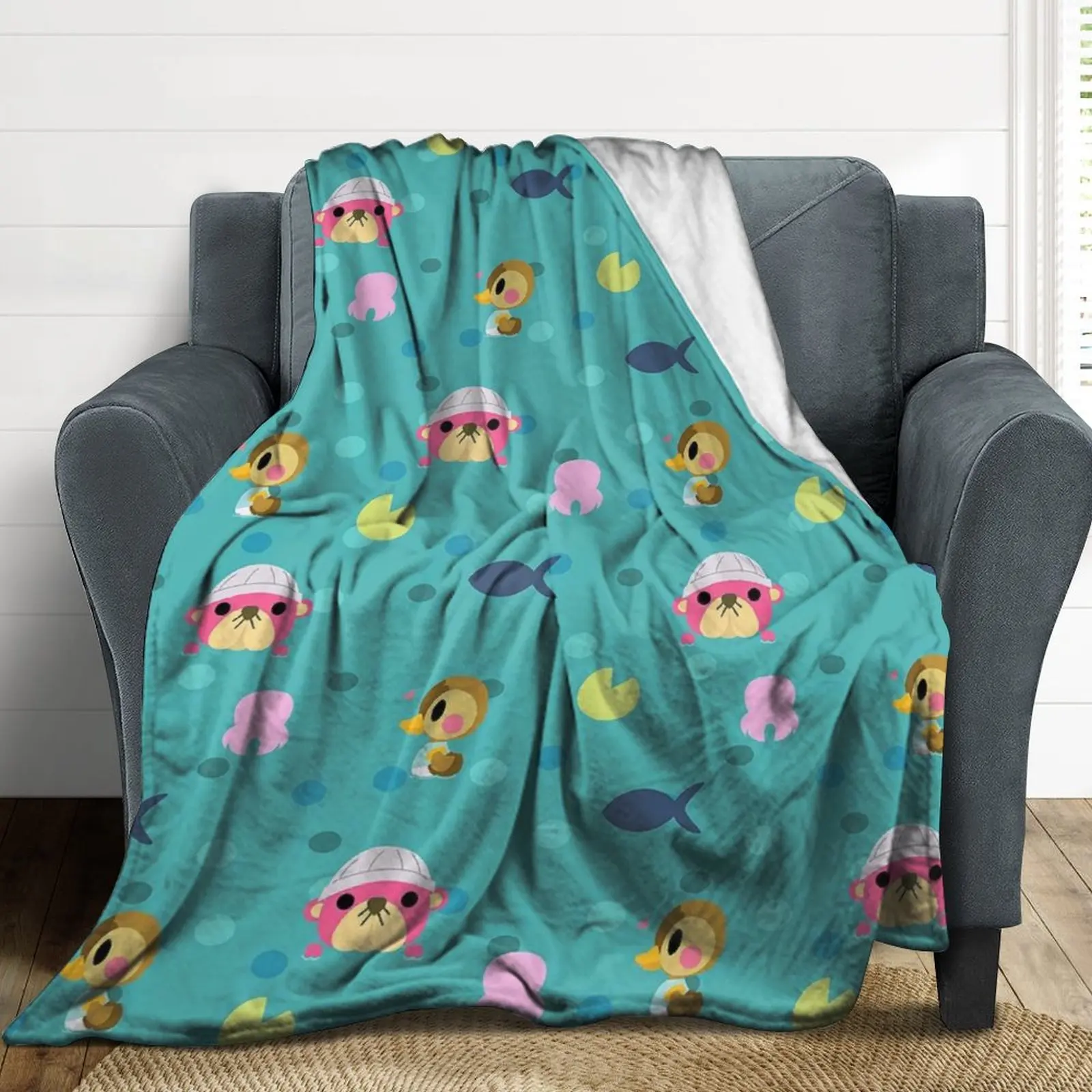 

Cute Animal Bird Granger Throw BlanketFlannel Blanket Super Warm Throws Blanket Anti-Static for Bed