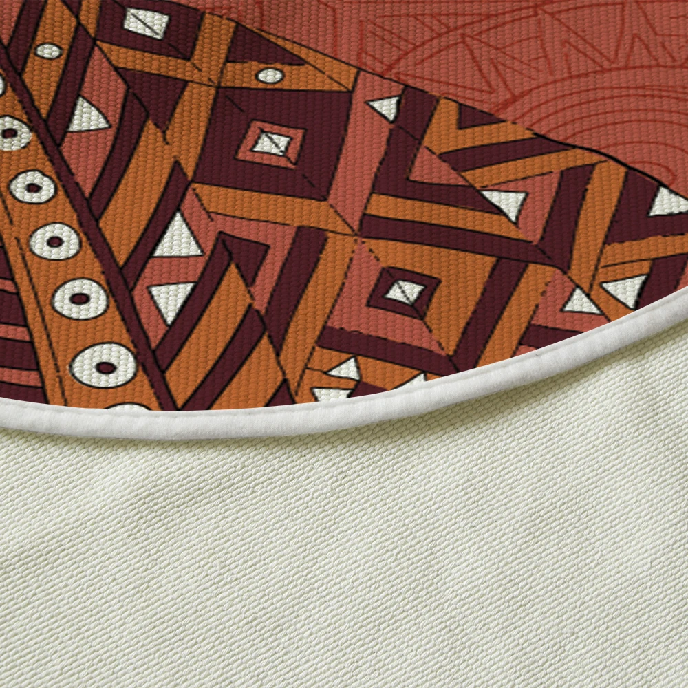 

Silstar Tex Cotton Round Rug Ethnic Style Carpet On The Floor Africa Women Beach Mat Front Door Mat For Modern Living Room