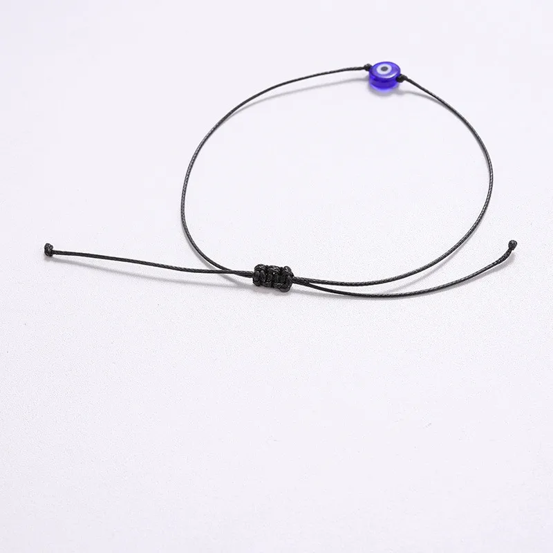 Обещание на мизинцах голубой сглаза тканый бумажный браслет карта для женщин