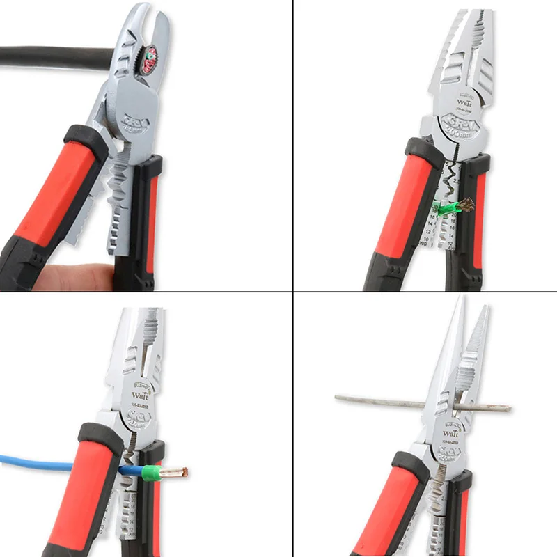 

Multitool Pliers Terminal Crimping Tool Wire Stripper Cable Cutter Crimper Crimp Plier Long Nose Pliers For Electrician New