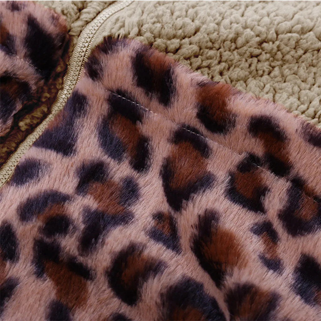 Женские модные куртки с отложным воротником карманами леопардовым принтом