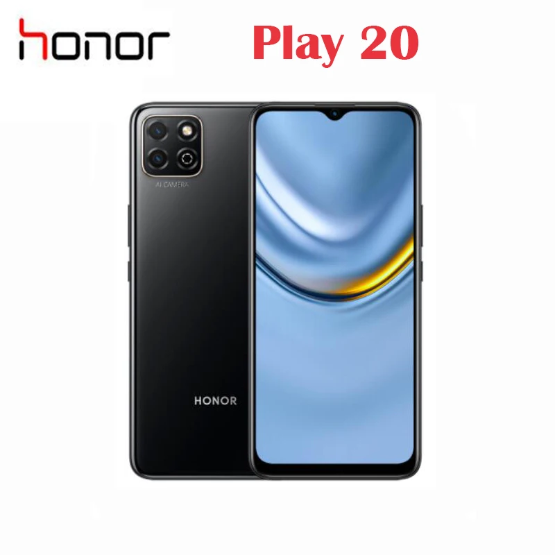 Смартфон Honor Play 20 Восьмиядерный процессор Unisoc T610 экран 6 5 дюйма аккумулятор 5000 мАч