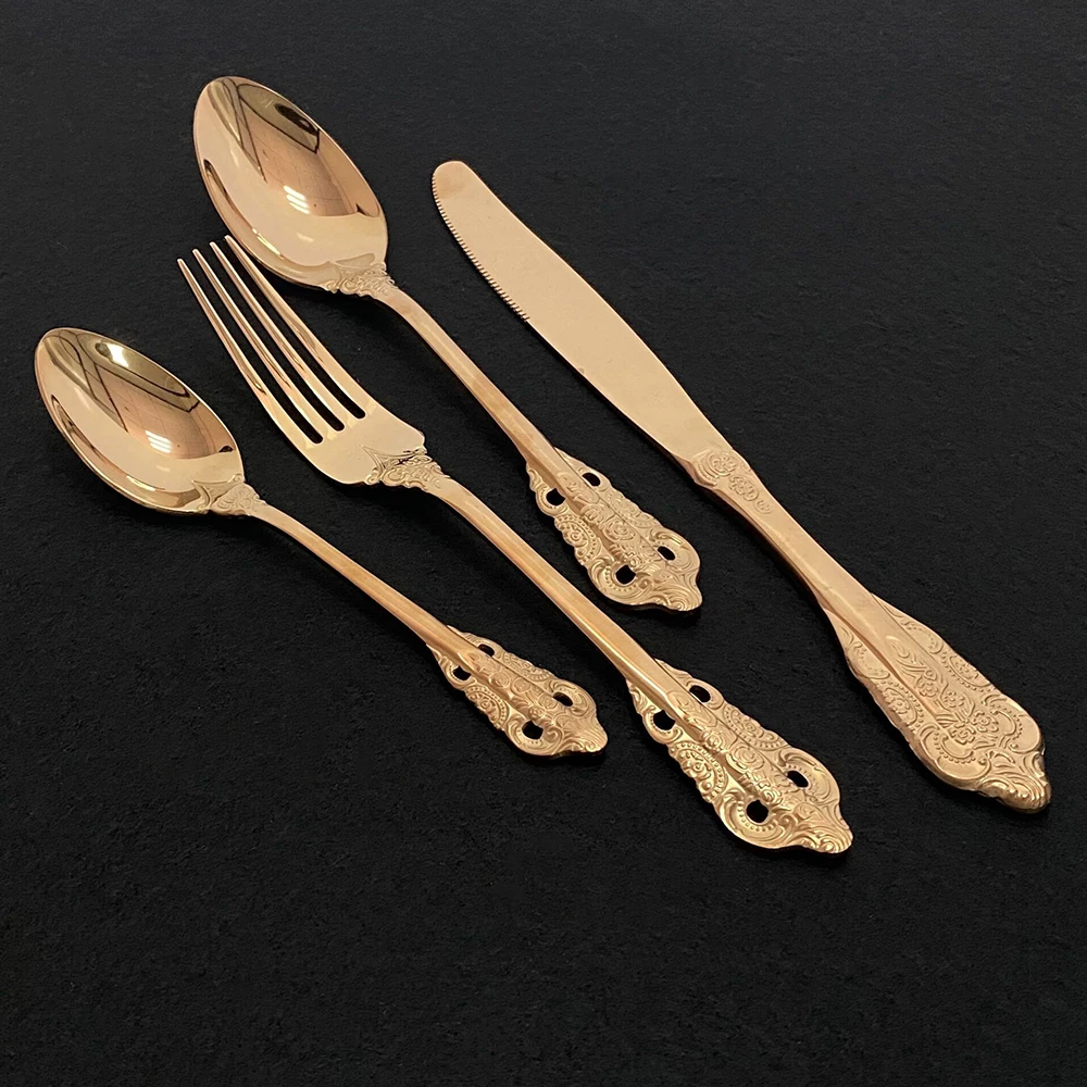 Набор столовых приборов из нержавеющей стали 304 16 шт.|Наборы приборов| |