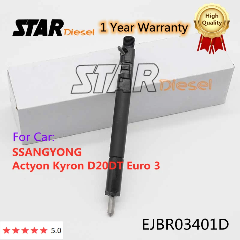 

Форсунка топливного впрыска A6640170021 6640170221 для SSANGYONG Actyon Kyron D20DT Euro 3 EJBR03401D с общей топливной магистралью
