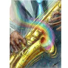 5D DIY Алмазная картина полный квадратный дрель саксофон музыкальный инструмент узор Алмазная вышивка набор Стразы мозаика подарок WG1299