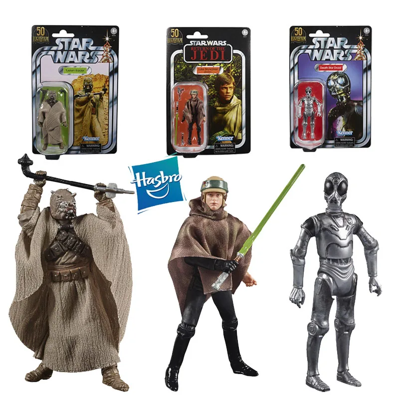 

Hasbro Star Wars Tusken Raider Luke Skywalker Death Star Droid ABS Anime Action Figures Collection Model Toys Birthday Gift 10cm