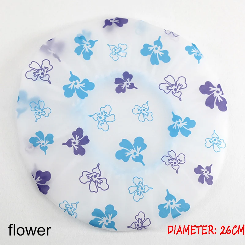 flower Душ Кепки уплотненные теплые леггинсы с эластичной резинкой; ванна шляпа, шапочка для купания для Для женщин парикмахерский салон в горошек водонепроницаемые изделия для ванной комнаты Аксессуары для ванной комнаты - Цвет: flower