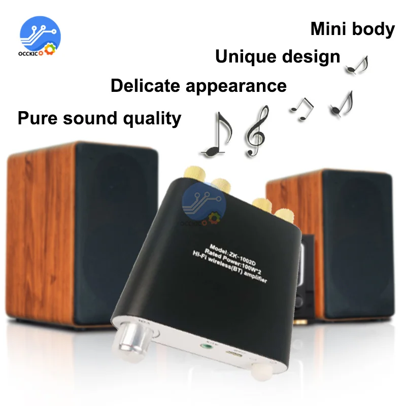 

TPA3116D2 100Wx2 Bluetooth 5,0 беспроводной стерео аудио усилитель мощности, плата, автомобильный усилитель, домашний кинотеатр