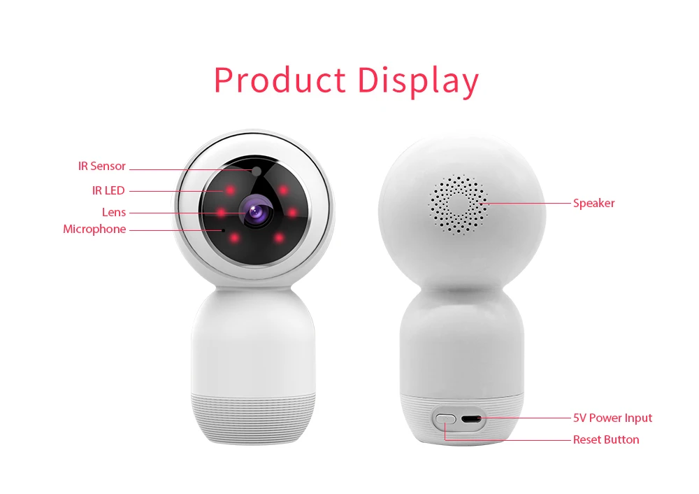 Беспроводная умная Wifi ip-камера 1080P 2MP Tuya умная жизнь двухстороннее аудио ночного видения датчик движения умный дом безопасности