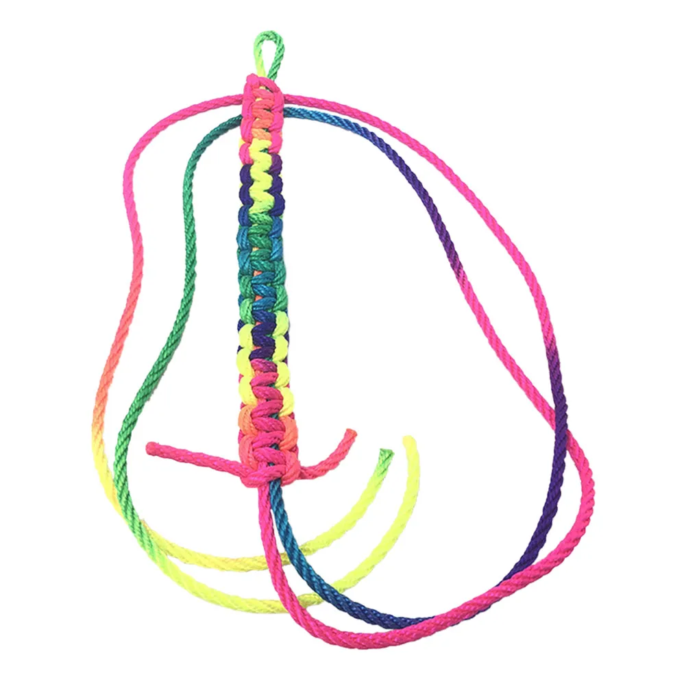 Нить для пальцев веревка струны Детские обучающие игрушки радуга красочный