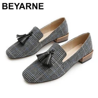 beyarne tassel loafers women 2019 designer flats canvas boat shoes woman large size 4 10 5 womens flat shoes springautumne011