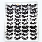 520 пар норковых ресниц 3D накладные ресницы густые перекрещивающиеся ресницы для макияжа Естественный объем Мягкие Накладные ресницы красота