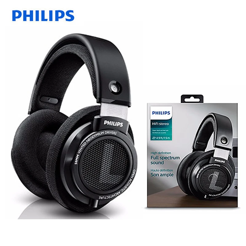 Hot Sale Philips SHP9500 Professional Headphones with Active Noise Cancelling 3 meter long headset for Xiaomi MP3 Official Test |
