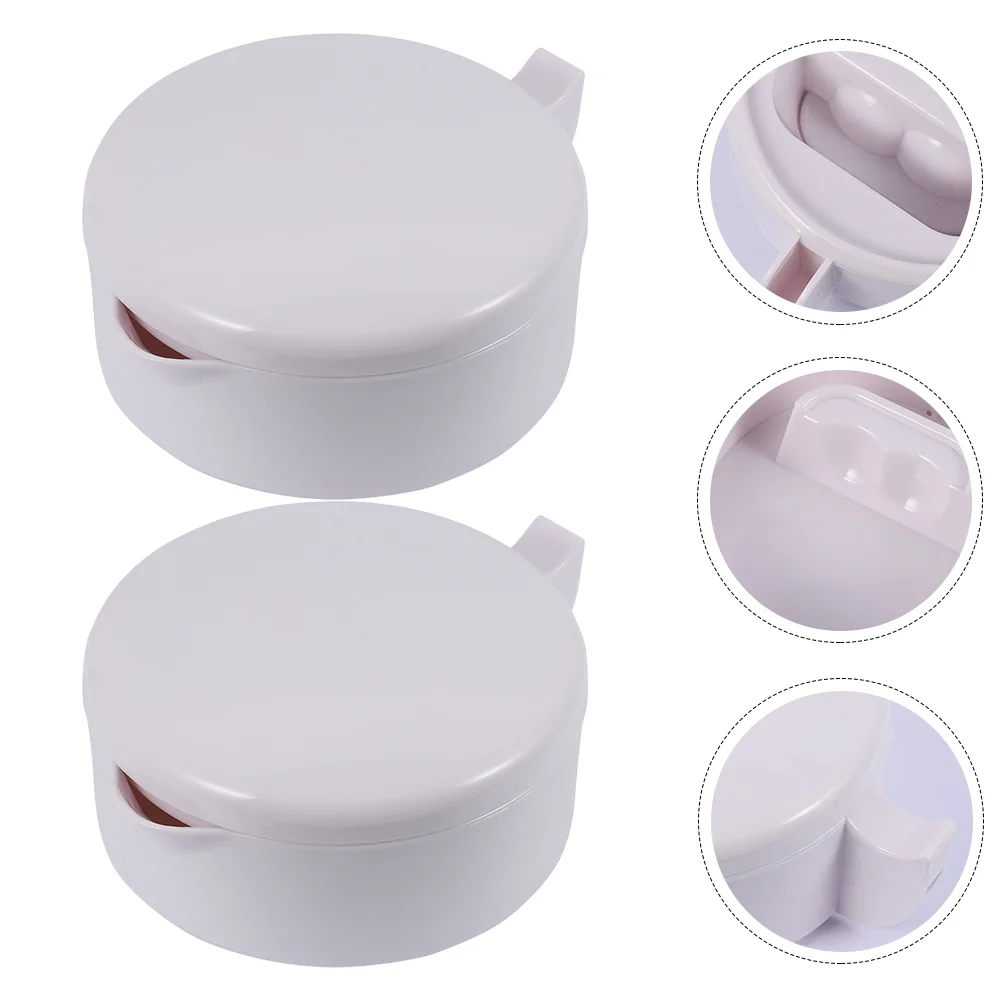 

2pcs Calligraphy Inkwells Chinese Ink Plates Painting Ink Inkwells with Lids
