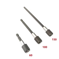 1pc 60mm 100mm 150mm 14 inch hex shank quick release screwdriver bit holder extension bar quick change hand tool socket
