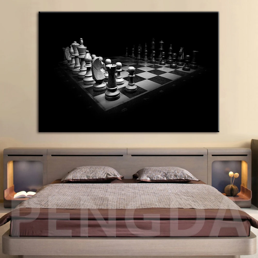 HD печатные настенные художественные картины на холсте домашний декор черно