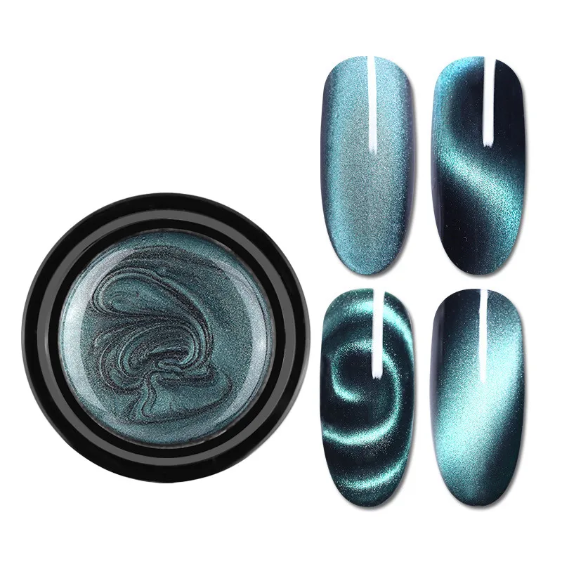 RWTT 5 мл Гель-лак для ногтей 5D кошачьи глаза Магнитный замачивающийся Светодиодный