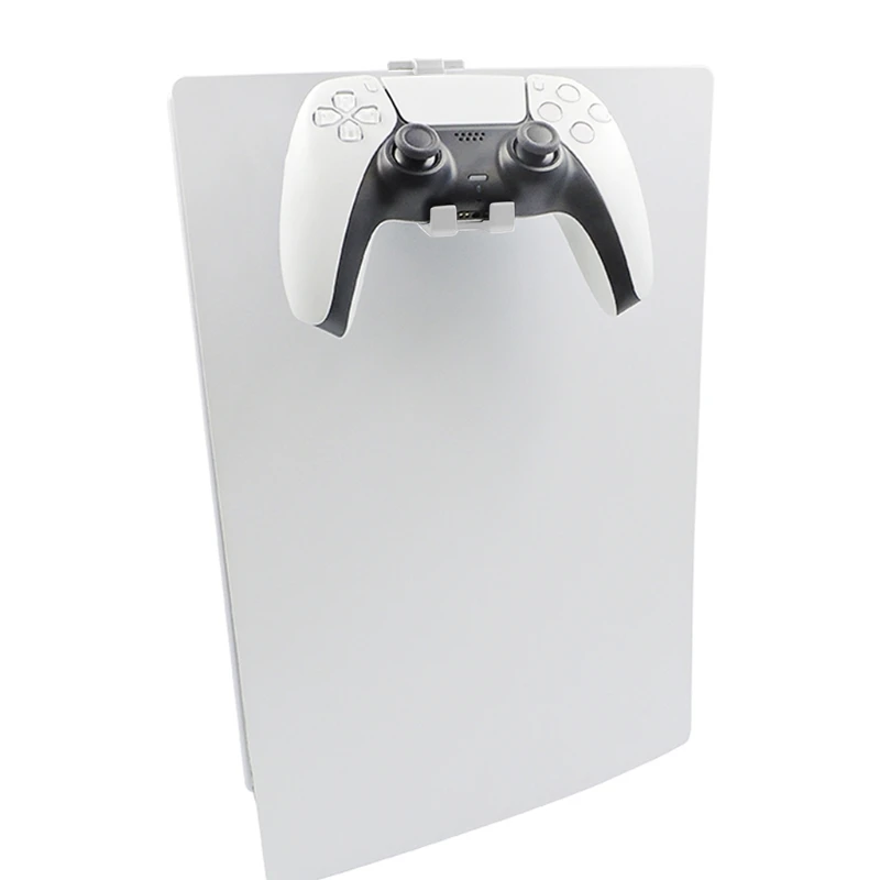 

X37A Mini Headphone Hanger Holder with Supporting Bar for PS5 Gaming Headset & Controller, White