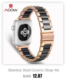 Роскошный керамический ремешок для часов Apple Watch 4, 5, 38 мм, 42 мм, 40 мм, 44 мм, с бабочкой, с пряжкой, с цепочкой, стильный браслет, ремешок для iwatch 123