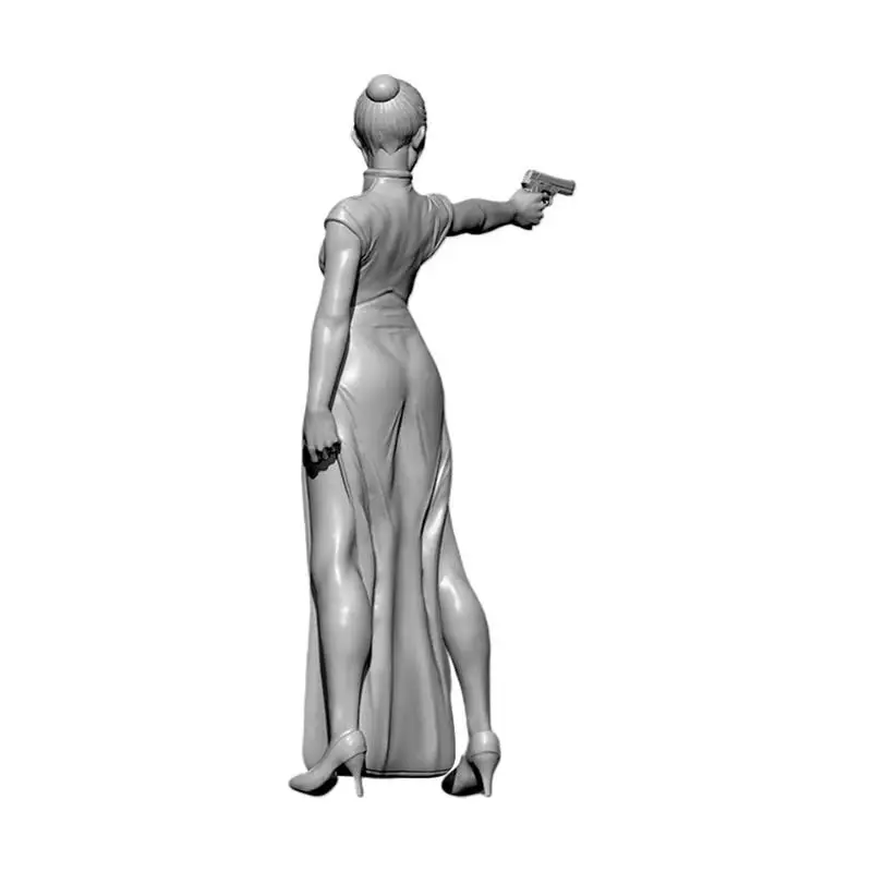 YUFAN 1/24 Cheongsam женский убийца солдат из смолы 7,5 см статическая эпоксидная смола модель игрушки включает Geunine упаковка