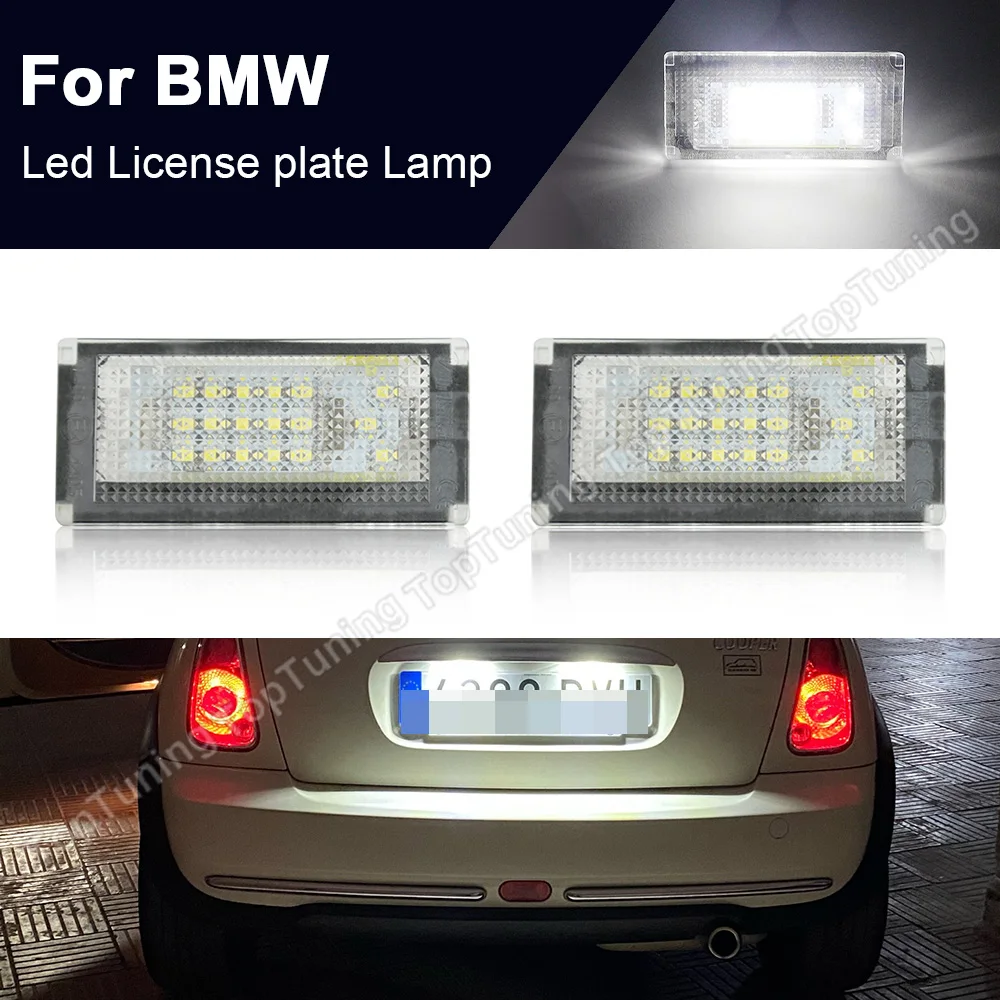 

1 Set For Mini Cooper Canbus R50 R52 R53 12V Led License Plate Lamps Number Plate Lights 6000K Ultra Bright