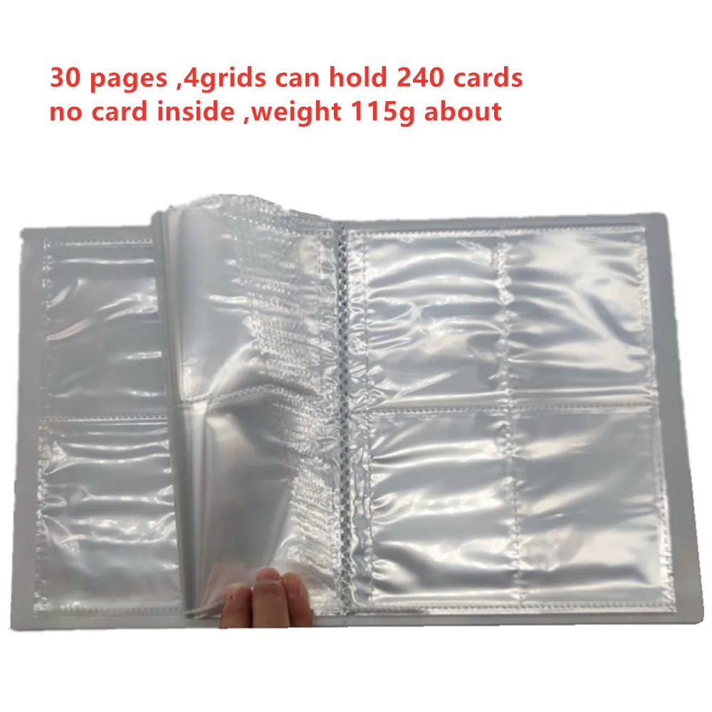 &Aacute;lbum de cartas de Pokemon, caja de tarjetas de juego, carpeta de Pokemon, soporte de tarjetas, Francaise Gx, 240 Uds.-5