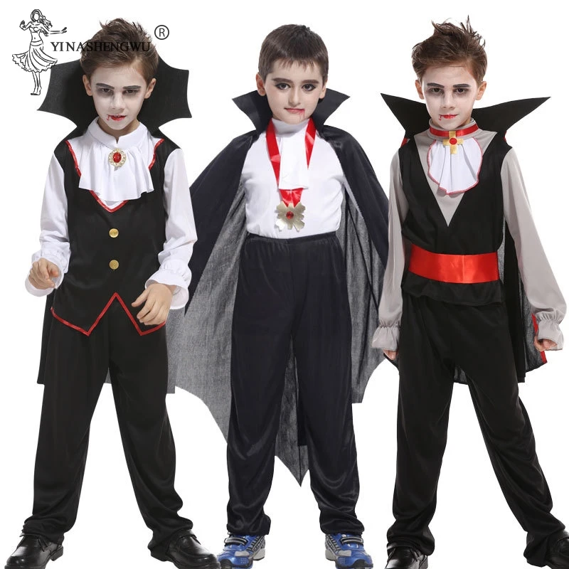 Костюм вампира Детский карнавальный костюм на Хэллоуин в готическом стиле