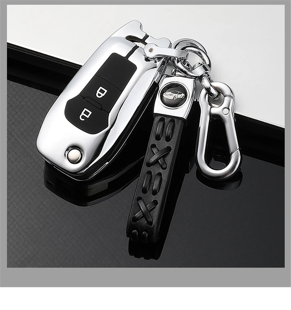 Custodia Cover chiave auto per Ford Fusion Fiesta Escort Mondeo Everest Ranger accessori portachiavi auto coperchio chiave supporto tappo proteggi Set - H8adcc01d7dce4e22b8989445131fcbfem
