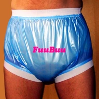 free shipping fuubuu2207 blue xl 1pcs wide elastic pantsthe old man of diaperswaterproof shortsincontinence products