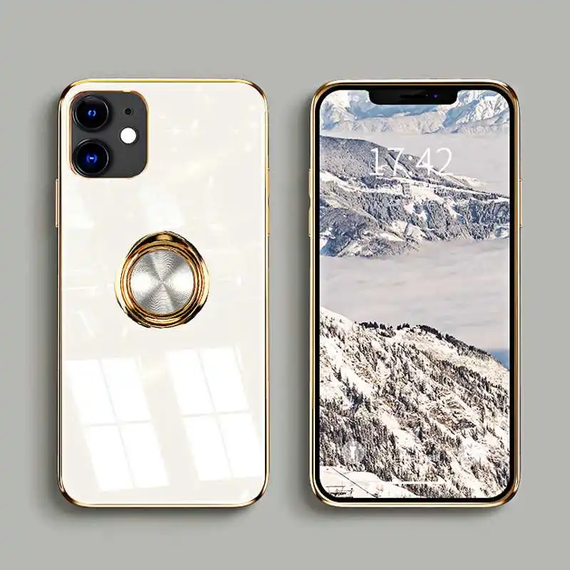 

Nonmeio Magnetic 6D Ring Case For Samsung Galaxy Note 20 Ultra 10 Pro 9 Phone Case Cover