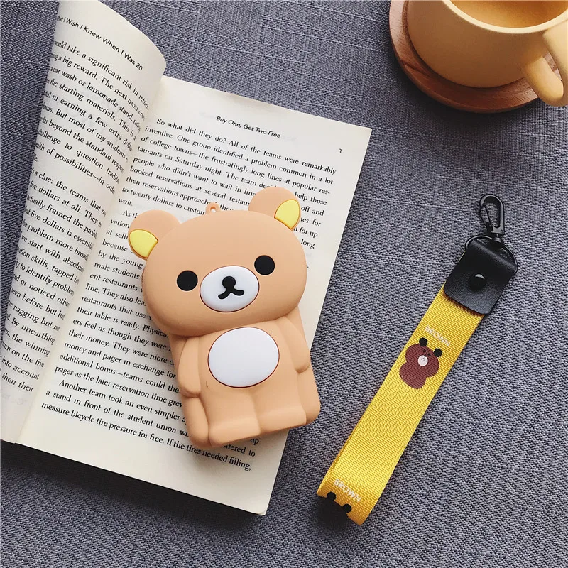 Маленькая сумка для хранения с милым мультяшным рисунком мягкий клатч из