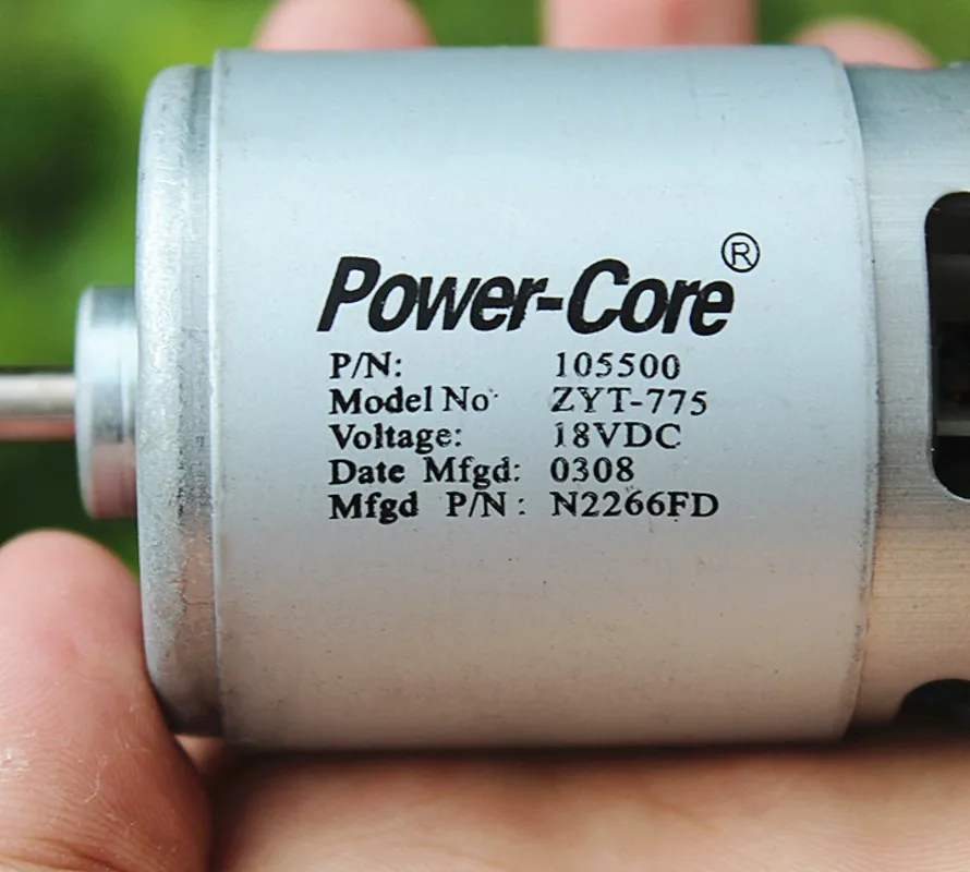 DC 12 V-24 V ZYT-775 двойной шариковый подшипник высокоскоростной двигатель постоянного тока с высоким крутящим моментом