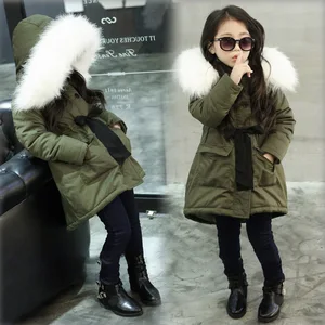 Зимняя стеганая куртка для девочек, плотное пальто с длинными секциями, теплая Повседневная пуховая хлопковая верхняя одежда принцессы, 2020