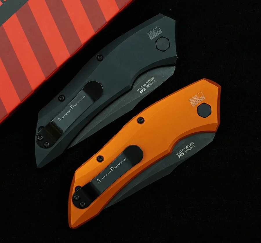 

OEM 7100 154CM Steel Multifunction Folding Knife with Aluminum Handle Outdoor Camping Survival Kitchen Knife EDC Utility Knife