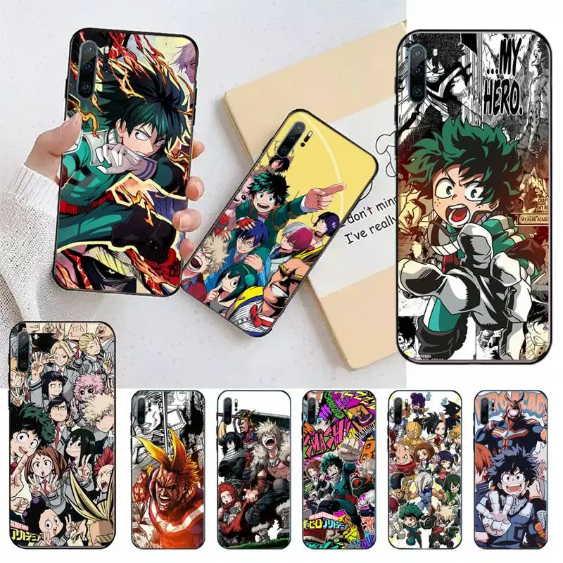 

My Hero Deku Bakugou Boku Anime Phone Case For Huawei honor Mate 10 20 30 40 i 9 8 pro x Lite P smart 2019 Y5 2018 nova 5t