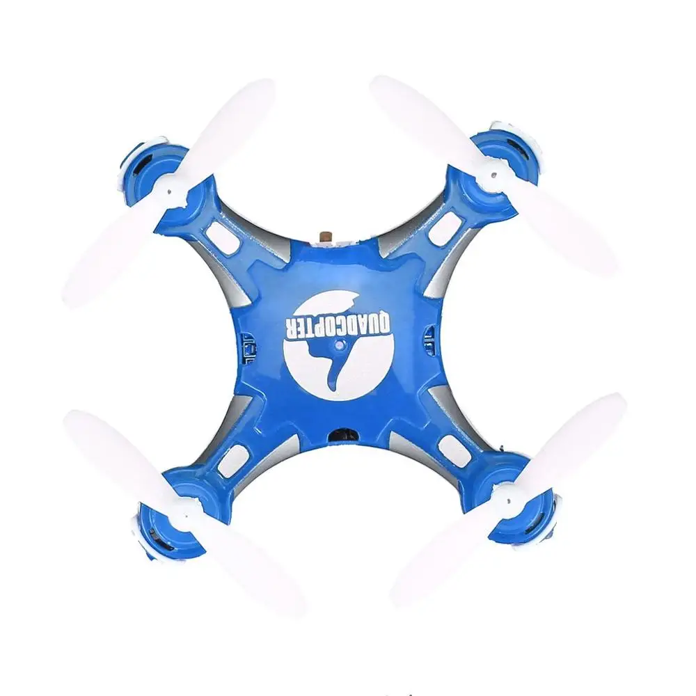 BLUE FQ777 124 2,4G 4CH 6-осевой гироскоп мини Дрон 360 градусов флип Безголовый режим один ключ возврат RC Карманный Квадрокоптер RTF со светом - Цвет: BLUE