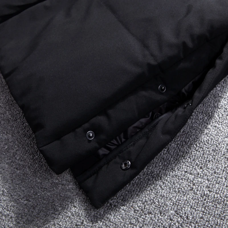 Мужская куртка пуховик на белом утином пуху 2019 зимняя Толстая теплая длинная