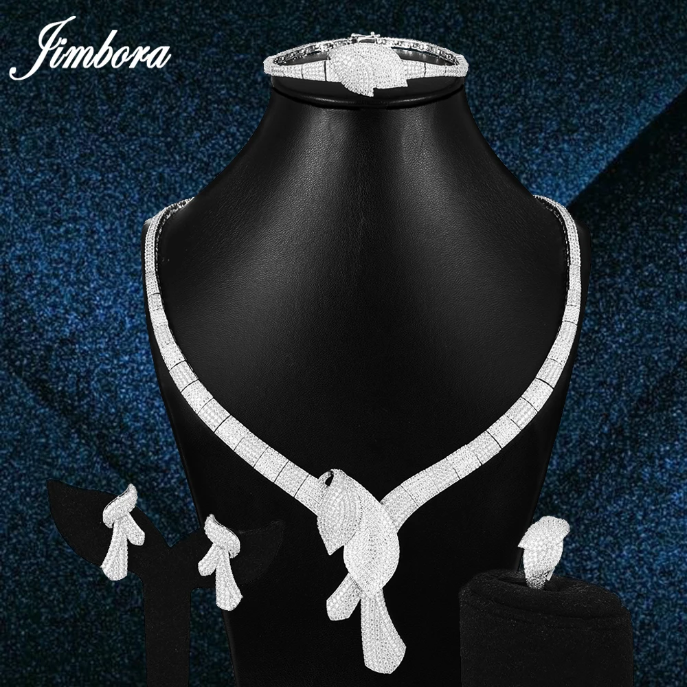 

Набор свадебных украшений GODKI, 3 цвета, ожерелье, браслет, серьги, кольцо