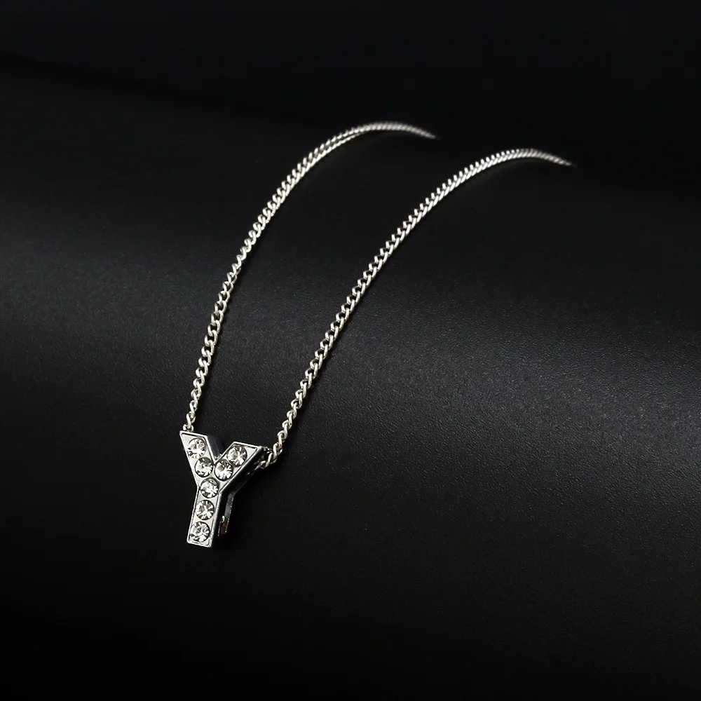 Минималистичный алфавит буквенные подвески чокер для карт колье цепочки