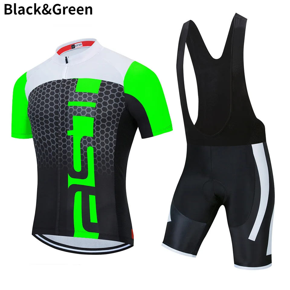 

Cycling Jersey Set Breathable Bicycle Clothing Riding Bike Clothes Short Sleeve Sports Quick Dry Breathable MTB Bicycle