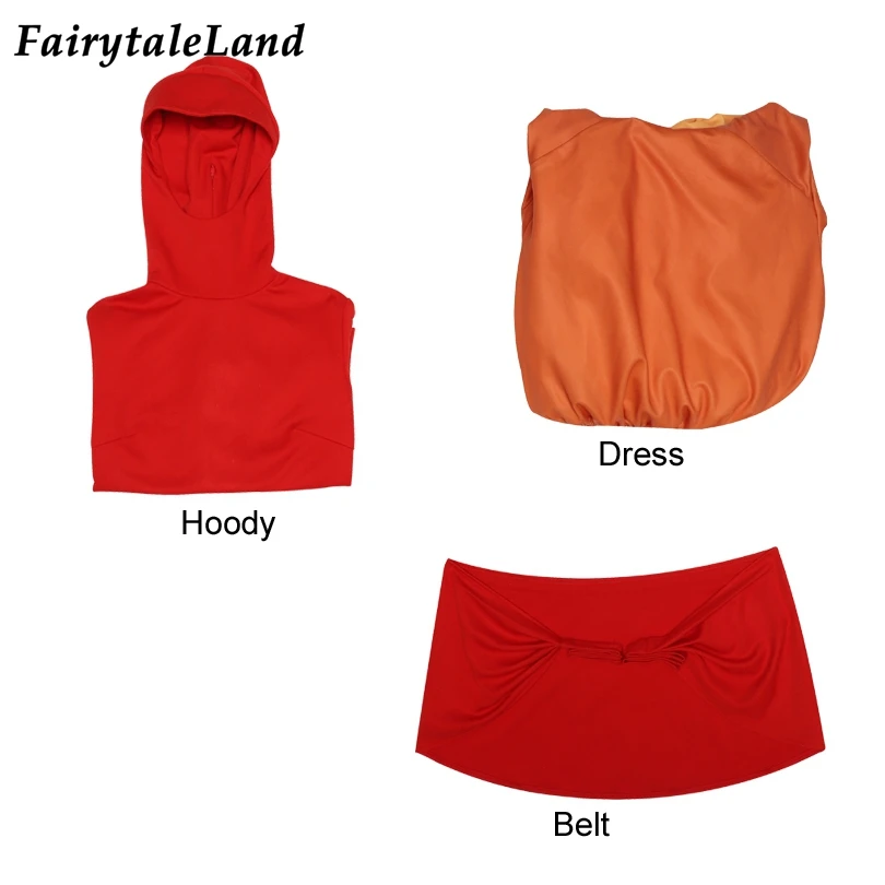 Günstig Stern Schlacht Königin Padme Amidala Cosplay Kostüm Phantasie Halloween Prinzessin Handmaidens Kleid Orange Robe Party Anzug